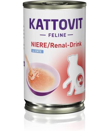 KATTOVIT - Renal/Kidney Drink for Cats | Dietary Drink for Cats to Support Kidney Function for Adult Cats Motivate Cats to Increase Water Intake | 12 x 135 ML - Buy Online on GoSupps.com