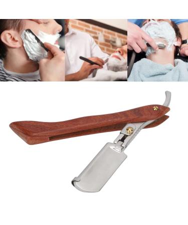 Straight Edge Razor with PU Leather Bag - Portable Rambar Beard & Hairdressing Razor for All Skin Types (Blade Not Included) | International Shipping Available - Buy Online on GoSupps.com