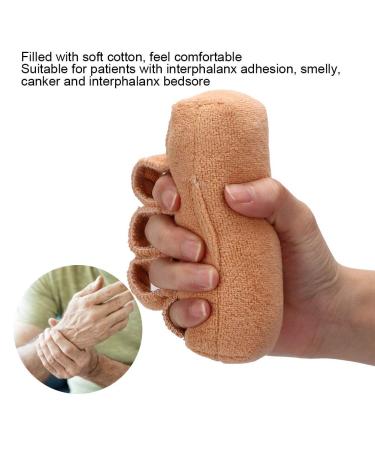Fnggd Hand and Finger Contracture Cushion Palm Protector with Separators Hand Splint for Finger Contractures for Patient Palm Protect (Light Tan) - Buy Online on GoSupps.com