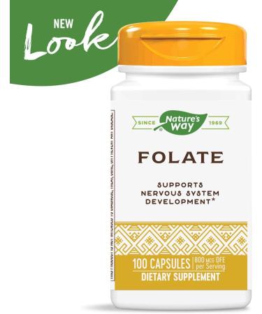 Nature's Way Folic Acid 800mcg - 100 Capsules for Essential Nutrition - Buy Online on GoSupps.com