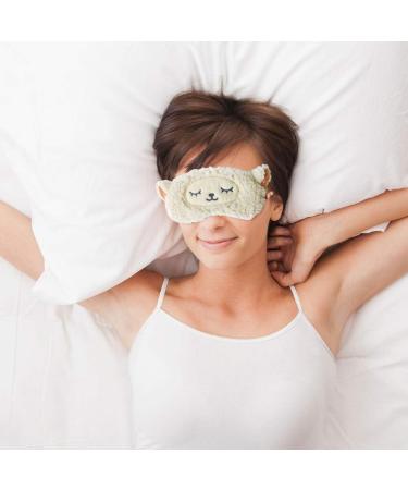 Homewins Ultra-Soft Plush & Silk Sleep Mask - Light-Blocking Eye Mask for Women - Perfect for Sleep & Parties (Sheep Design) - Buy Online on GoSupps.com