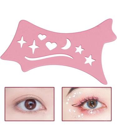 Silicone Winged Tip Eyeliners Contour - Flexible Eyeliners Stencils | Winged Tip Look Reusable Cleaning Cloths Beveled Design Eye Liners Pink - Buy Online on GoSupps.com