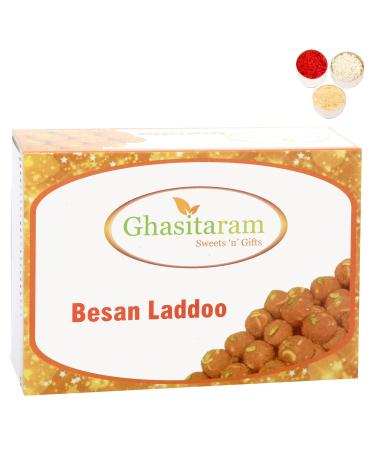 Ghasitaram Gifts Bhaidooj Gifts for Brothers - Ghasitaram's Special Besan Laddoo (200 GMS)