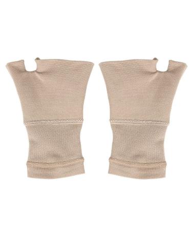 EXCEART Fingerless Mittens 1 Pair Wrist Support Brace Sleeves Gloves Elasticity Fingerless Gloves Wrist Protector for Carpal Tunnel Wrist Pain Fatigue Sprains M Complexion Warm Mittens