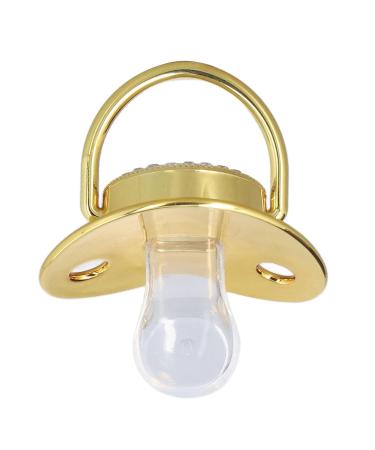 Pacifier with Golden Letters - Exquisite Silicone Baby Pacifier (Letter K) | Safe for Travel & Home - Buy Online on GoSupps.com
