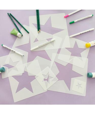 8 PCS Large Star Stencil Set - Various Sizes for Painting Template - Buy Online on GoSupps.com
