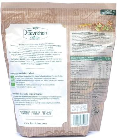 Favrichon - Muesli flax seeds and squash 450G - Buy Online on GoSupps.com