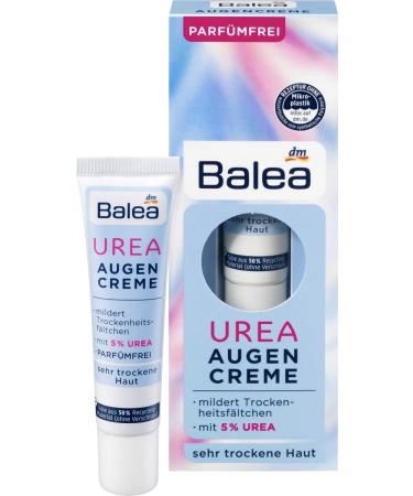 Balea Eye-Contour Cream for Very Dry Skin (5% Urea) - Optimum Hydration  Reduces Dry Lines & Wrinkles- Vegan / Not Tested on Animals - 15ml
