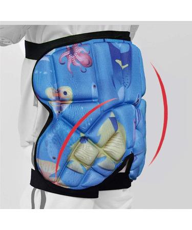 Topeter Kids Hip Protection Shorts | Skate Butt Pad Cushion for Sports | Red - Buy Online on GoSupps.com