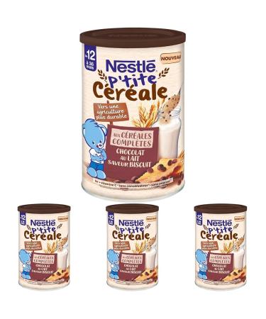 P'tite C r ales - chocolat au lait saveur biscuit - c r ales compl tes - d s 12 mois - 415g (Lot de 4) Chocolat 415 g (Lot de 4)