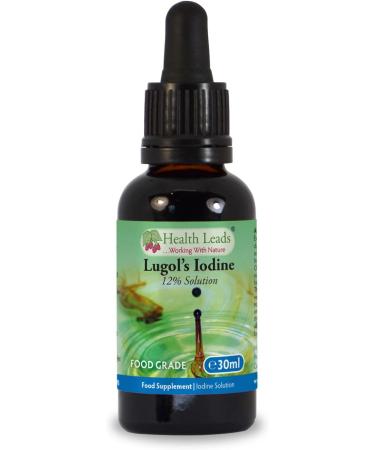 Lugols 12% Iodine Solution High Strength True 12% Liquid Formulation Bulb Pipette for Easy & Accurate Dispensing Formulated & Made in Wales (30ml) 30 ml (Pack of 1) - Buy Online on GoSupps.com