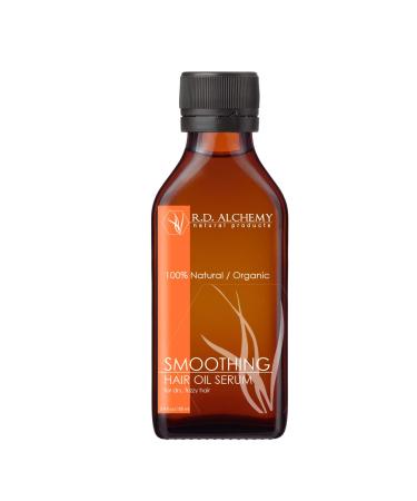 RD Alchemy - Natural & Organic Smoothing Hair Oil Serum. Natural Treatment for Frizzy Hair  Split Ends  and Flyaways. Get Smooth  Moisturized  Shiny  & Sleek Hair with this Frizz Ease Serum.
