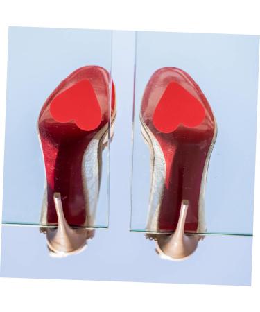 TENDYCOCO 9 Pairs Anti-Slip Shoe Sole Pads | Non-Slip Stickers for High Heels | Mute Sole Pads | Durable 6x6 cm Red Sole Patches - Buy Online on GoSupps.com