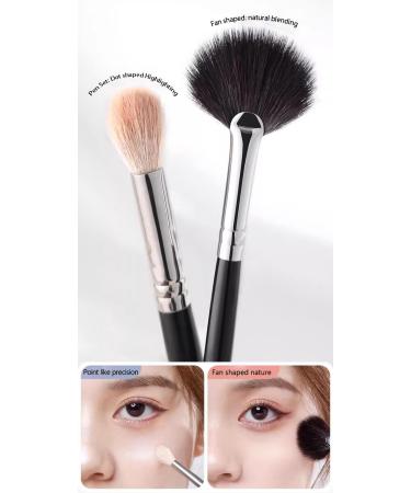 Buy High Gloss Fan Makeup Brush for Smooth Face Application | Perfect for Contouring & Blending - International Shipping Available - Buy Online on GoSupps.com