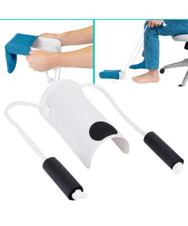 Wearing lyrlody throwers older people or people help to wear compression stockings with limited mobility without bending down with a handle and a 60 cm rope