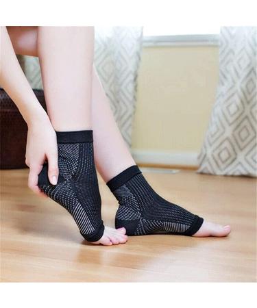 Dr. Sock Soother Socks - 6 Pairs Copper-Soaked Magnetic Compression Footrest Support (White Pattern S/M) - Anti-Fatigue Comfort - Buy Online on GoSupps.com