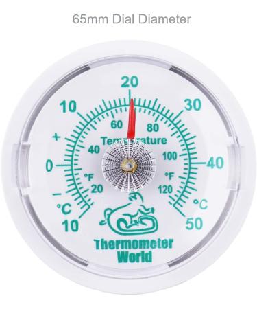 Vivarium Thermometer to Monitor Temperature In Reptile Tanks and Vivariums - 65MM Reptile Thermometer Temperature Gauge - Buy Online on GoSupps.com