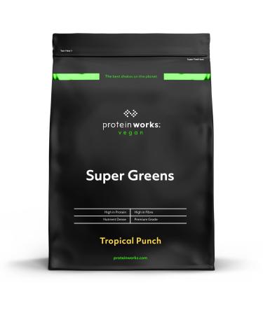 Super Greens / Tropical Punch / by The Protein Works / 1kg / This superstic Shake is your green vitamin bomb.Tropical punch 1kg - Buy Online on GoSupps.com