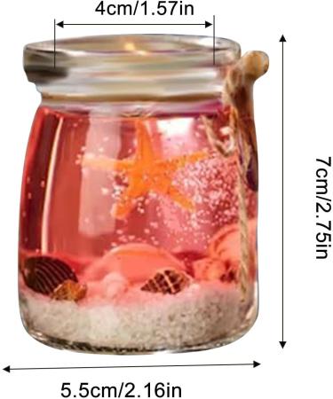 Oceans Theme Gel Candle - Blue Purple Pink Scented | Starfish Whelk Aromatherapy for Meditation & Relaxation | 2024 New Release - Buy Online on GoSupps.com