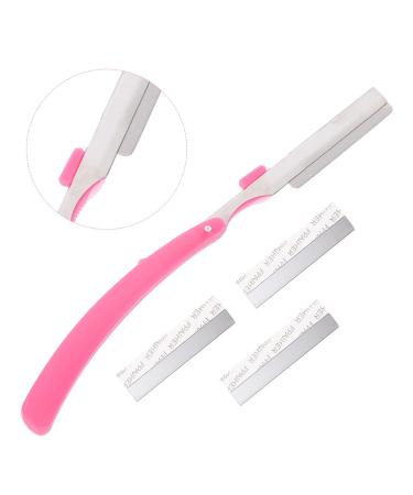 Frcolor Women's Eyebrow Trimmer Set - 3 Pack Travel Facial Shavers Safe Stainless Steel Peach-Fuzz Razors in Assorted Colors - Buy Online on GoSupps.com