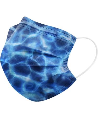 10PC 3 Ply Disposable_Face_Mask with Pattern Design Comfortable Covers Suitable For Adults Outdoor Use - Buy Online on GoSupps.com