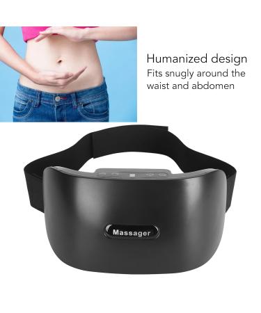 Best Bauch-Cellulite Massage Device | Heated Abdominal Belt with 10 Modes & 3 Strengths - Smooth Your Abdomen (Black) - Buy Online on GoSupps.com