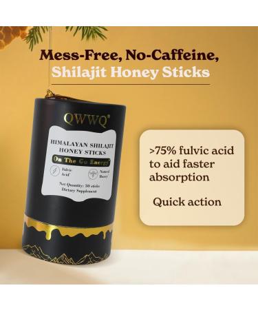 Himalayan Shilajit Honey Sticks with Saffron(2 Pack) Natural Energy & Wellness Support Source of Fulvic Acid & Trace Minerals 30 On-The-Go Sticks - Buy Online on GoSupps.com