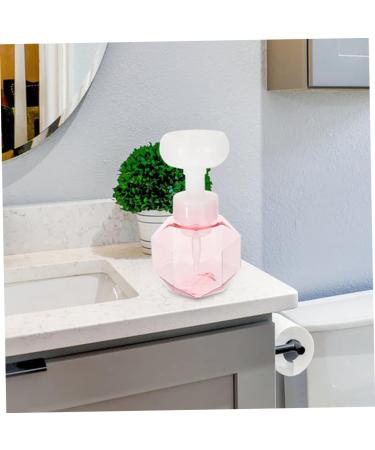 Fomiyes 2-Piece Flower Bubble Bottle - Refillable Hand Soap & Liquid Latex Makeup Cleaner | Outside-Proof Glass Tubing Device (9.7x9.7x16.3cm Pink) - International Shipping Available - Buy Online on GoSupps.com