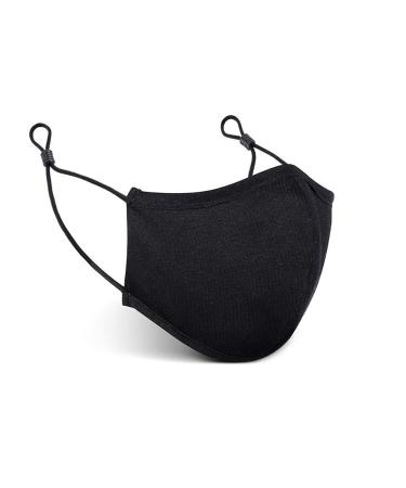 RONCATO Unisex Washable Reusable Antibacterial Mask Adult Black One Size