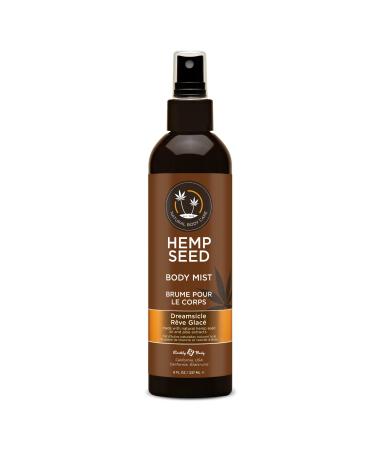 Hemp Seed Body Mist - 8 fl oz - Moisturizes Invigorates & Protects Skin - With Hemp Seed Oil Chamomile & Aloe Vera - Vegan Cruelty Free Dreamsicle