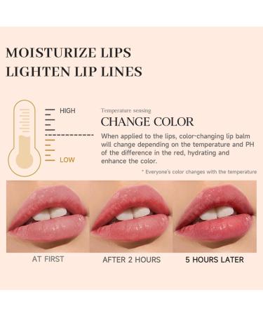 2PCS Color Changing Lipstick Set - Tinted Lip Balm & Moisturizer for Dry Lips | Hydrate & Plump with Shimmering Gold & Silver Foil - Buy Online on GoSupps.com