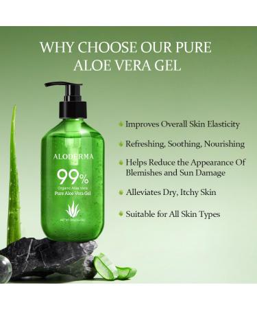 Aloderma Aloe Vera Gel Set 4 Pieces - 500g Aloe Vera Gel 300g Aloe Vera Gel 200g Aloe Vera Gel 45g Aloe Vera Gel - Buy Online on GoSupps.com