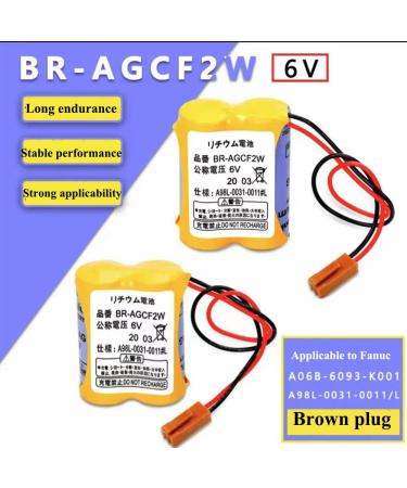 2PCS BR-AGCF2W 2200mAH 6V Battery Replacement for FANUC Controls - A98L-0031-0011 - International Shipping Available - Buy Online on GoSupps.com