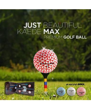 Kaede Max 2 Tone Distance Golf Balls (Half Dozen) - Red/Mint Blue/Pink - Buy Online on GoSupps.com
