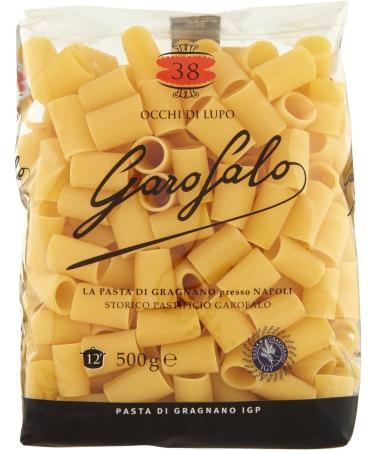Italian Gourmet E.R. Garofalo Occhi di Lupo N. 38 Pack of 10 Neapolitan durum wheat semolina packets with 500g of IGP pasta + 400g Italian Gourmet Polpa