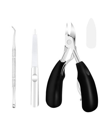Podiatrist Toenail Clippers Pedicure Toenail Cutters with Super Sharp Curved Blade Professional Thick & Ingrown Toe Nail Clippers for Adults & Seniors