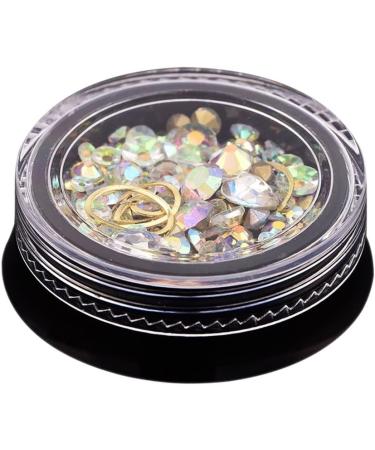rieder 2 Box 3D Nail Jewelry Colorful Mixed Acrylic Tip Diamond Flat Jewel Stone Nail Rhinestone Manicure DIY Nail Art Decoration (Big Red White AB Shaped Diamond 1 each) - Buy Online on GoSupps.com