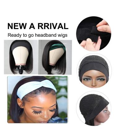 RUIP Straight Bob Headband Wig 10 | Natural Black 1B | Heat Resistant Synthetic Hair | Cosplay & Daily Wear - Buy Online on GoSupps.com