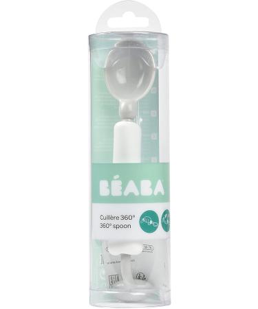 BEABA Baby/Toddler Training Spoon 2nd Age - 360 Rotating Handle, Anti-Spill Design - Light Mist - Buy Online on GoSupps.com