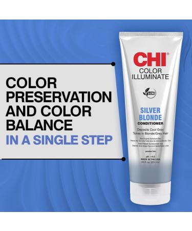 CHI Ionic Color Illuminate Teal Blue Conditioner 8.5 oz - Unisex Hair Care for Vibrant Color Protection - International Shipping Available - Buy Online on GoSupps.com