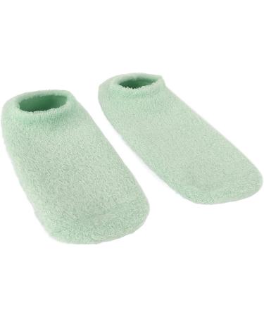 Qukaim Dry Feet Moisturizing Socks Moisturizing Foot Gel Socks Reusable Cracked Skin Care Socks Prevent Slip Foot Mask Green Remove Dry Feet 1 Pair - Buy Online on GoSupps.com