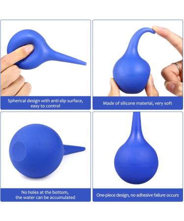 COHEALI Ear Cleaner 75ml Rubber Syringe Bulb | Ear Washing Suction Sucker | Earwax Remover (Blue) - Buy Online on GoSupps.com
