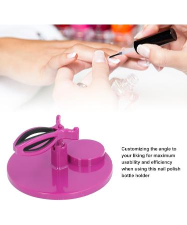 HUSHUI Anti-Spill Nail Polish Holder Gel Nail Accessory Tool Clamp Convenient Nail Polish Bottle Holder for Nail Art (Purple) - Buy Online on GoSupps.com