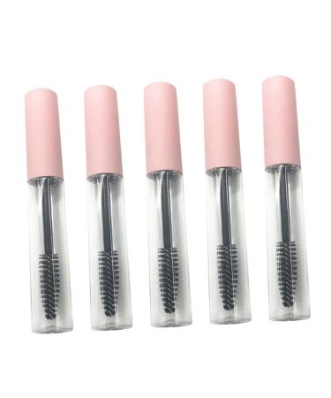 Didiseaon 15 Pcs Mascara Tube Empty Eyelash Eyeshadow Applicators Eyebrow Applicator Mini Abs Pink Container