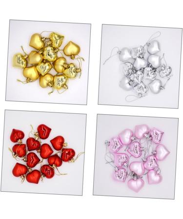 Alipis 2 Boxes Ornament Christmas Tree Decorations Sailor Hat Decorative Pendant Decorate Wreath Love Golden 4.5X4.5cm - Buy Online on GoSupps.com