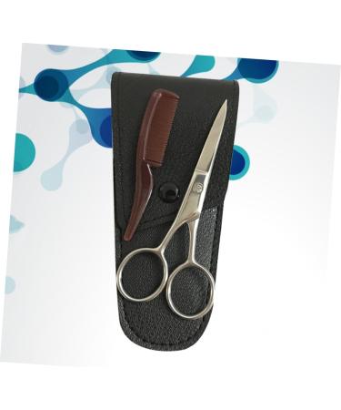 Housoutil 1 Set Brow Scissors Small Scissors Eyebrow Scissor Nose Scissors Beard Eyebrow Trimming Scissors Confident Beard Cut Eyebrow Grooming Scissors Stainless Steel 6.3x13.3cm Black - Buy Online on GoSupps.com