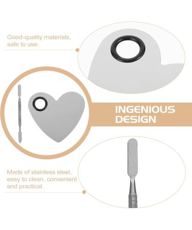 Veemoon Palette de Manucure en Acier Inoxydable de C ur 2 Pi ces Stylo de Couleur pour Nail Art Plaques de M lange L g res et Portables Fournitures pour D coration D ongles DIY - Buy Online on GoSupps.com