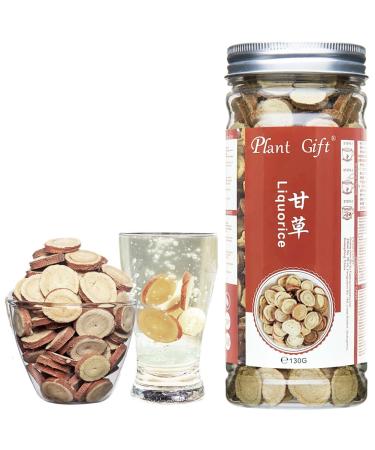 Plant Gift 100% Natural Licorice Root Tea (Licorice Root,Glycyrrhiza glabra) Nourish Stomach Pure Licorice Herbal Health Care Supplement Flower Tea 150G/5.29oz