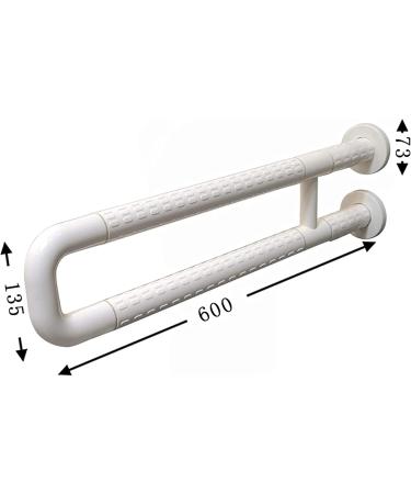 Toilet Safety Armrest Grab Bar Bathroom Grab Bars Barrier-Free Stainless Steel + Abs Bathroom Safety Non-Slip U-Shaped Grab Bars - Buy Online on GoSupps.com