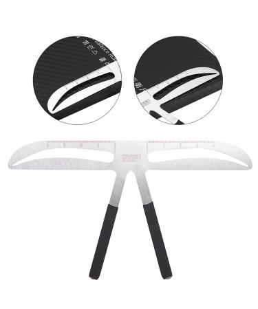 Eyebrow Ruler & Stamp Kit - 4 Types of Reusable Eyebrow Stencils for Perfect Shape & Balance - Buy Online on GoSupps.com